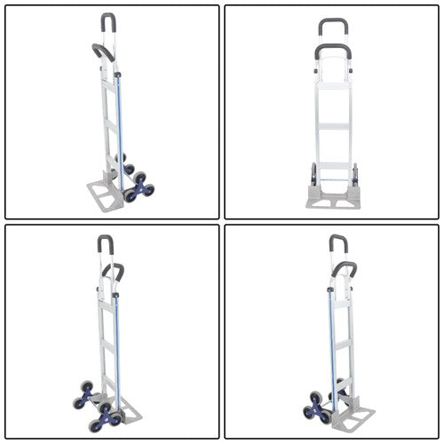 DURAFORCE 550 lbs Capacity Aluminum Hand Truck Stair Climber 2 in 1 & Handles