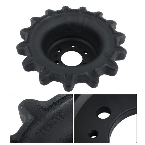 DURAFORCE Sprocket 7165111 For Bobcat T190 T180 T140 With 6 Large Bolt Holes 15 Tooth