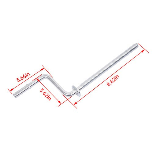 DURAFORCE Galvanized Snowmobile Trailer Ski Tie Down Bolt Crank Handle -1/2" for Universal