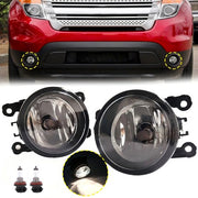 DURAFORCE For Ford Explorer 2011-2015 Clear Front Bumper Driving Fog Light Replacement