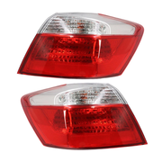 DURAFORCE Outer Tail Lights for 2013-2015 Honda Accord Sedan EX LX Sport Halogen LH RH
