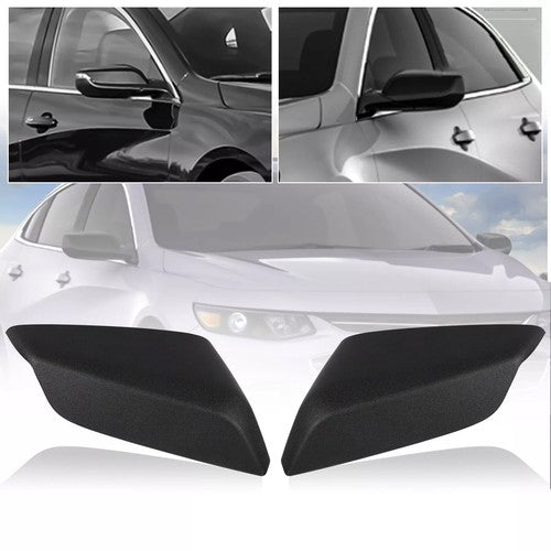 DURAFORCE For Chevrolet Malibu 2016-2022 Driver & Passenger Side Mirror Cover Cap Black