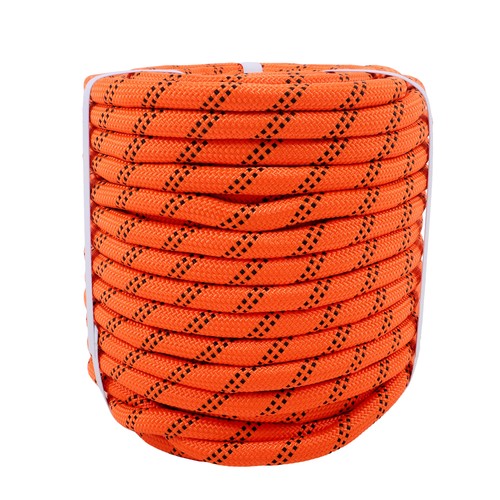 DURAFORCE 5174 Pounds Orange Black1/2 in X120' 48 Stranded Braided Rope Breaking Strength