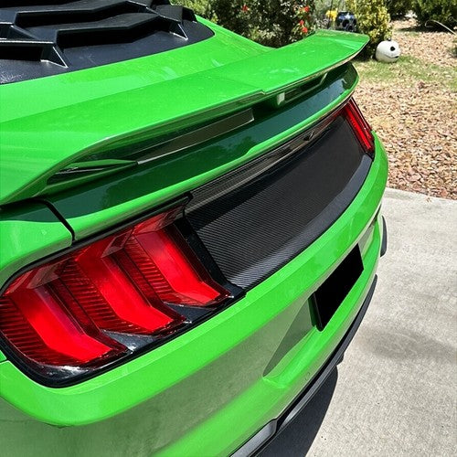 Carbon Fiber Look Trunk Panel Decklid Rear Trim Cover for 2015-2023 Mustang GT