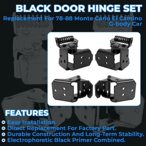 4pc Door Hinges for 78-88 G-body Malibu Regal El Camino Oldsmobile Monte Carlo
