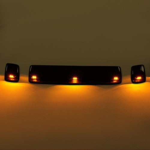 Amber Cab Roof Marker LED Lights for 2015-2019 Chevy Silverado GMC 2500HD 3500HD