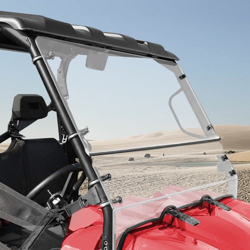 DURAFORCE Plastic Clear Full Size Front Windshield For Polaris Ranger XP 500 800 2009-2024