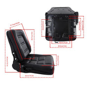 DURAFORCE Universial Fold Seat for Forklift Tractor with Adjustable Angle Back Slide New