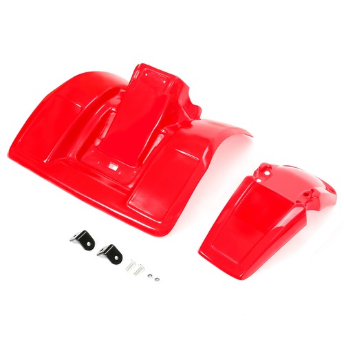 DURAFORCE Red Plastic Front Rear Fender Set For Honda ATC 250R 83 84