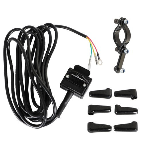 DURAFORCE 12V Solenoid Relay Contactor&Winch Rocker Thumb Switch Combo Set for ATV