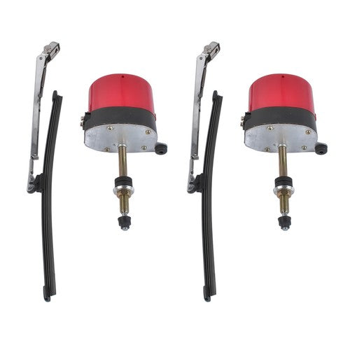 DURAFORCE Stainless Windshield Wiper Motor Kit for Street Hot Rod Universal Boat Chevy