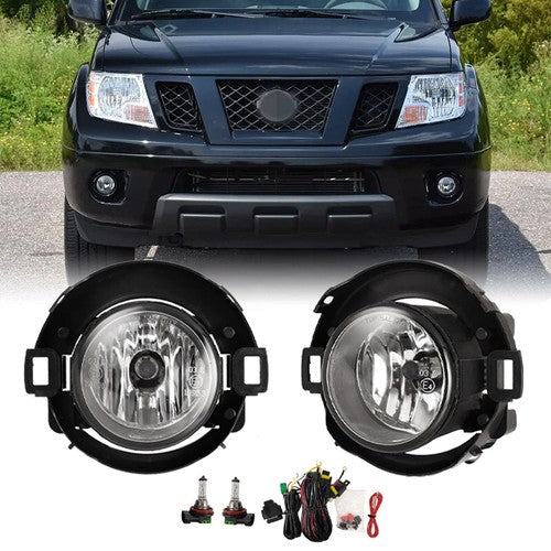 DURAFORCE Fog Lights W/Bracket Harness Clip for Nissan Frontier 10-19 & for Xterra 05-15