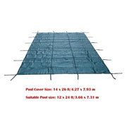 DURAFORCE WaterWarden Solid Vinyl Pool Safety Cover – Fits 12' x 24' Rectangle Pool