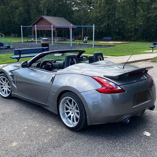 DURAFORCE For Nissan 370Z Coupe 2009-2021 Primer Gray Rear Trunk Spoiler Wing w/Hardware