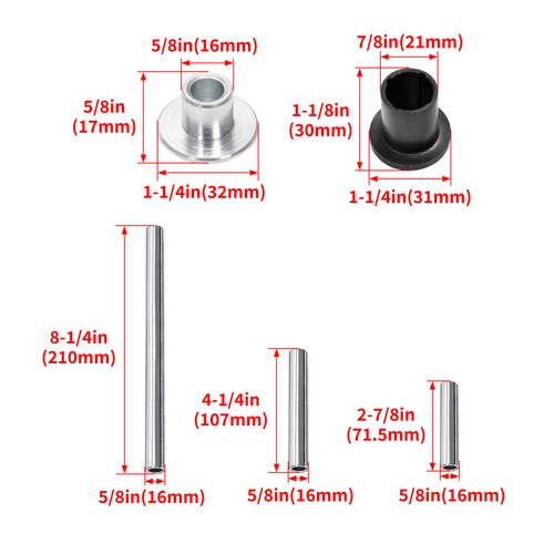 Complete Front Rear A Arm Bushing Kit for Polaris RZR 800 RZR S 4 800 2008 2014