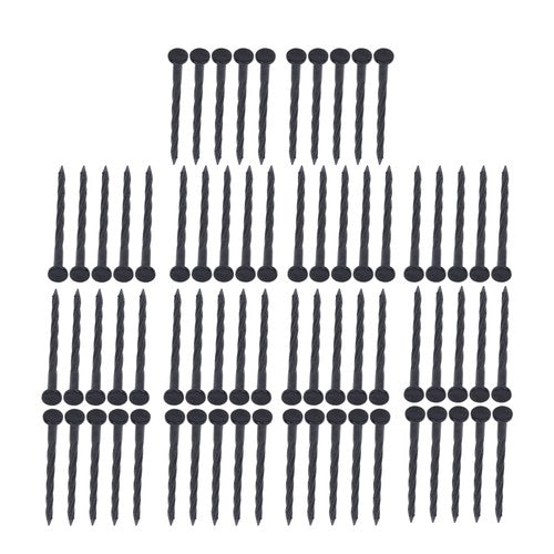 DURAFORCE Garden Spiral Landscape Spikes 70PCS 8 Inch Plastic Landscape Anchoring Spikes