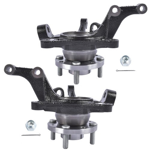 DURAFORCE Pair Steering Knuckle Left & Right for Chevy Aveo Aveo5 Pontiac G3 1.6L L4 04-11