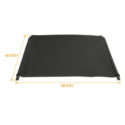 DURAFORCE Tractor Canopy Sun Shade Roof Top for Lawn Mower W/2"x2"/2"x3" ROPS UV Protect