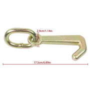 DURAFORCE 4 Pack 5/16 Inch G70 Mini J Hook Hook 5400 Lbs Working Load Limit Towing Hooks