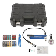 DURAFORCE 7842B Hydraulic A/C Hose Crimper PVC Rubber Hose Crimping Kit Hand Pump
