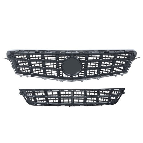 DURAFORCE For Cadillac ATS 2013-2014 2Pcs Front Upper Bumper Grille + Lower Grille Plastic