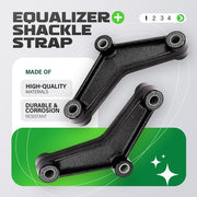 DURAFORCE Tandem Axle Trailer Spring Suspension Shackle Kit for Double Eye Spring
