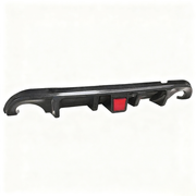 DURAFORCE Carbon Fiber Rear Bumper Diffuser Lip & Spoiler Wing Fit 2014-2017 Infiniti Q50