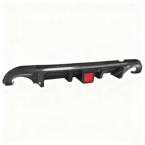 DURAFORCE Carbon Fiber Rear Bumper Diffuser Lip & Spoiler Wing Fit 2014-2017 Infiniti Q50