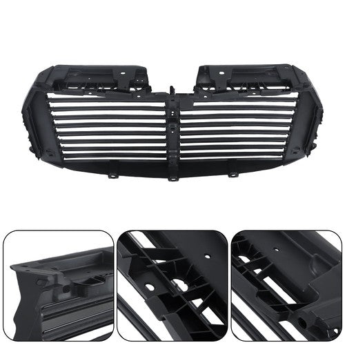 DURAFORCE Black Upper Radiator Grille Air Shutter Assembly W/Motor For Ford F150 2015-2017