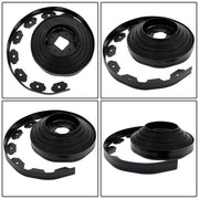 DURAFORCE 40FT Garden Edge Lawn Grass Stone Isolation Strip 16pcs Anchoring Spik US