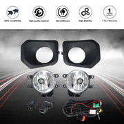DURAFORCE For 2016-2021 Toyota Tacoma Right+Left Side Fog Light w/Switch+Wiring+Bulbs