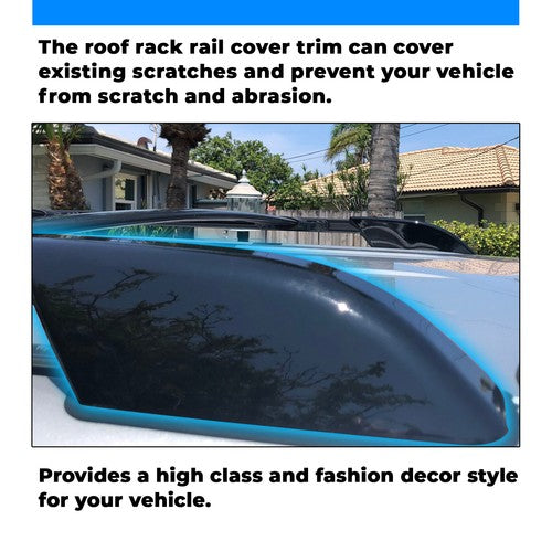 For Toyota 4Runner N210 2003-2009 Roof Rack Rail End Cover Shell Cap 4pcs