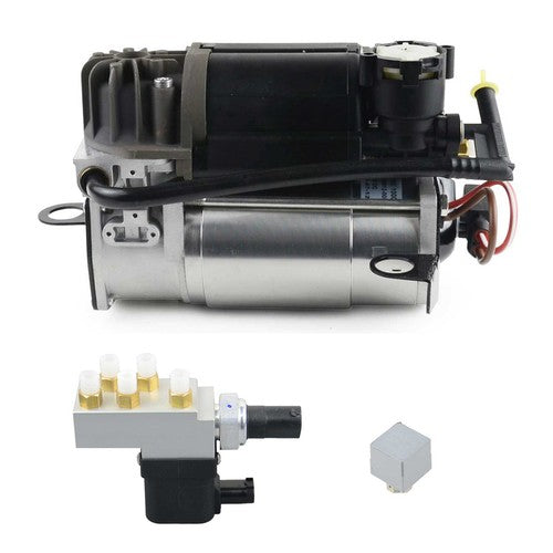 DURAFORCE Air Suspension Compressor Pump + Relay + Valve Block For Mercedes-Benz E320 E500