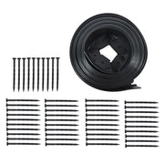 DURAFORCE Garden Edge L-shaped 49FT Lawn Grass Stone Isolation Strip 75pcs Anchoring Spik