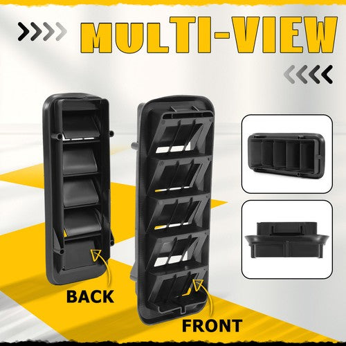 Back Panel Air Vent Grille Relief for 1999-2021 Chevy Silverado GMC Sierra