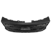 DURAFORCE For Ford Explorer 2018-2019 Black Front Bumper Upper Grille Black ABS Painted