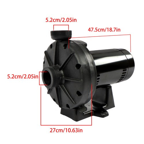DURAFORCE W36060 0.75 HP Pool Booster Pump For In-Ground Swimming Pools With Pipe Unions