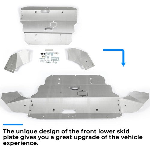 Aluminum Lower Skid Plate Silver for Audi A4 S4 B5 B6 B7 96-08