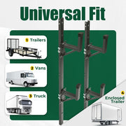 DURAFORCE 2PCS Adjustable Trailer Side Ladder Rack For Enclosed Trailer Exterior Side Wall