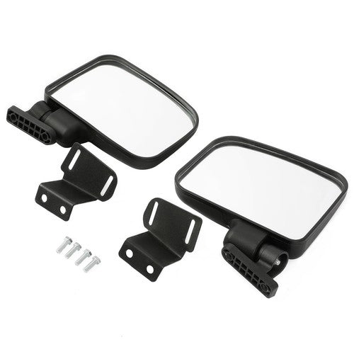 DURAFORCE New Durable Plastic Side Rear View Mirror Set For Polaris Ranger XP 900 2013-up