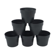 DURAFORCE 6 Pack 5 Gallon Plastic Nursery Pots Heavy Duty Garden Flower Plant Pots