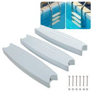 DURAFORCE 3pcs Universal 18" Swimming Pool Ladder Steps Molded Rung Pedal Accessory Tread