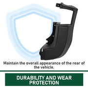 DURAFORCE Rear Bumper Side End Cap Cover RH For 2015-2022 Ford Transit 150 250 350 350HD