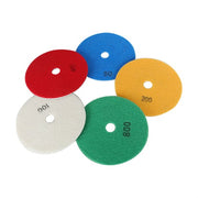 DURAFORCE 5 Inch Diamond Concrete Polishing Pads Wet Dry Set for Quartz Marble Stone NEW