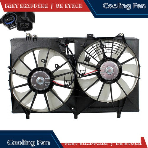 DURAFORCE Radiator Cooling Fan For 2011-2016 Toyota Sienna 2010 2011 2012-2015 Lexus RX350