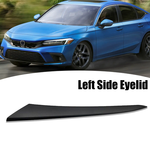 DURAFORCE Fits 2022-2024 Honda Civic Head Light Molding Trim Black Left Side 71207T20A01