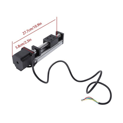 DURAFORCE Linear Stage Actuator with NEMA23(5756) Stepper Motor 100mm Stroke DC 24V