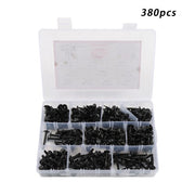 DURAFORCE 380Pcs Self Tapping Phillips Screws Kits #8 #10 Stainless Steel 410 With Box