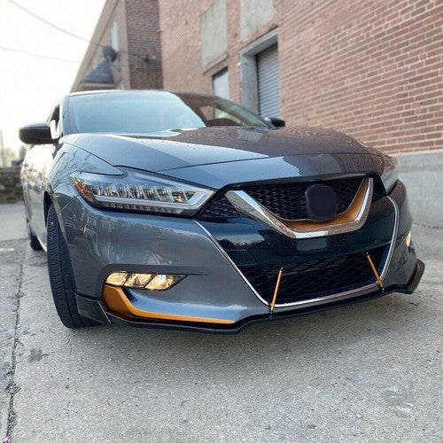 Front Bumper Lip Spoiler Splitter For Nissan Maxima Sedan 4 Door 2016 2017 2018