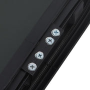 DURAFORCE RV Window Horizontal Sliding Window 36  Width × 15  Height w/ Trim Ring Black